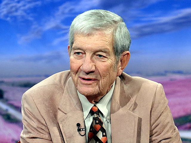 Longtime DTN columnist Walt Hackney was also a livestock analyst for Iowa Public Television's Market to Market program. He appears here in a 2016 web-only broadcast of the program. (Image from Iowa Public Television's Market to Market video)